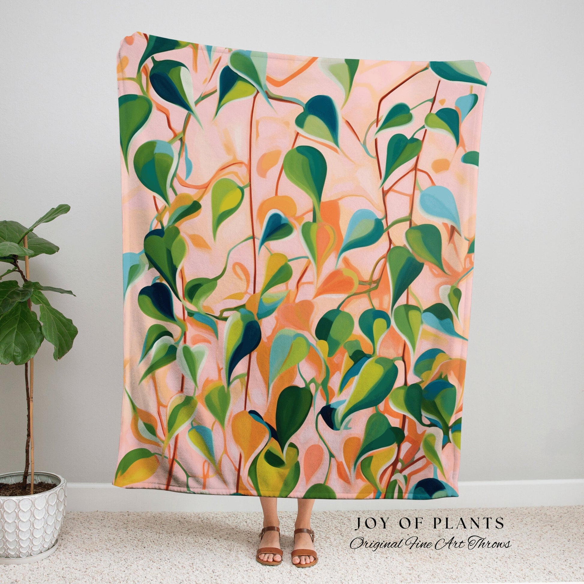 Boho Fairy Core Botanical Tapestry | Plant Inspired Blanket Woven Tapestry Botanical Fairy Grunge Room Decor Boho Plant Blanket Cottagecore