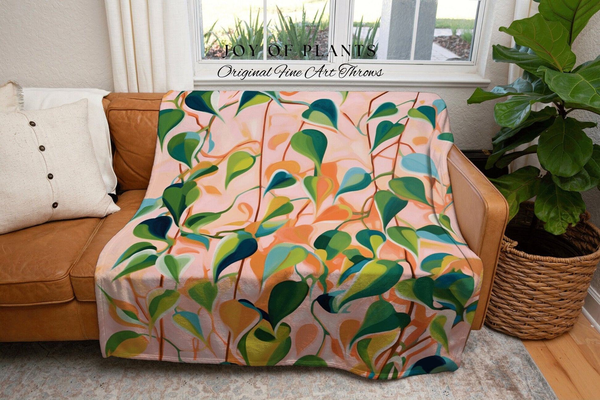 Boho Fairy Core Botanical Tapestry | Plant Inspired Blanket Woven Tapestry Botanical Fairy Grunge Room Decor Boho Plant Blanket Cottagecore