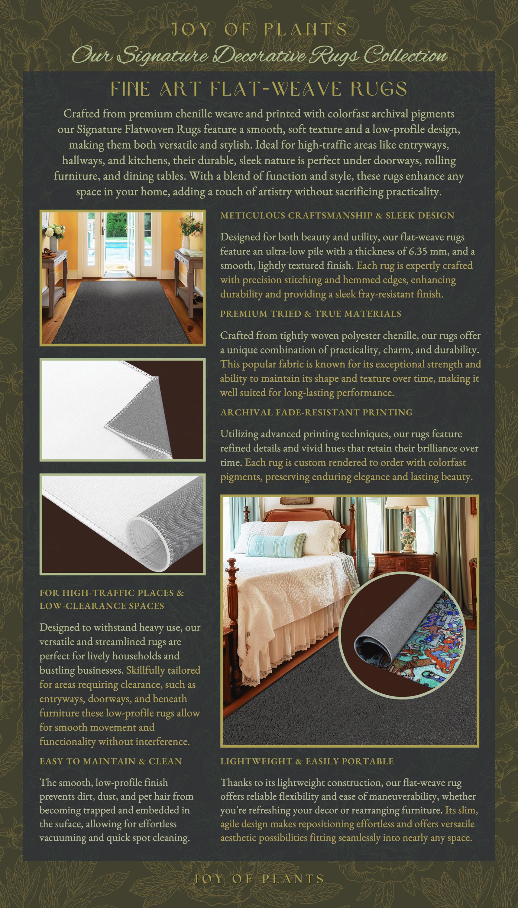 Celestial Ghost Friends Gothic Rug | Moonlit Cottagecore Magic Woodland Area Rug Cottagegoth Magic Spirits Whimsical Enchanted Boho Decor