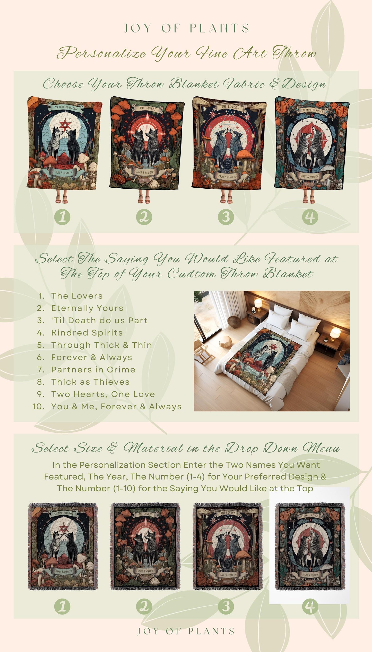 Adventure Couple Wolf Blanket | Outdoorsy Couple Anniversary Gift Custom Wolf Blanket Cottagecore Wedding Unique Couple Gifts Custom Names |
