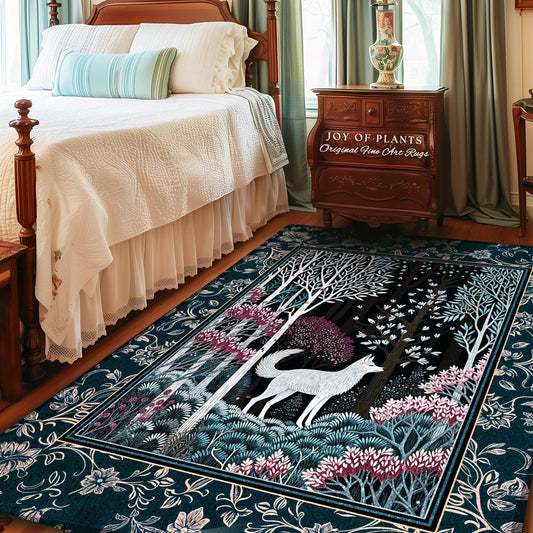 Storybook Folklore Boho Woven Wall Tapestry | Pastel Aesthetic Playful Nursery Wall Art Whimsical Botanical Nursery Scandinavian Folklore |