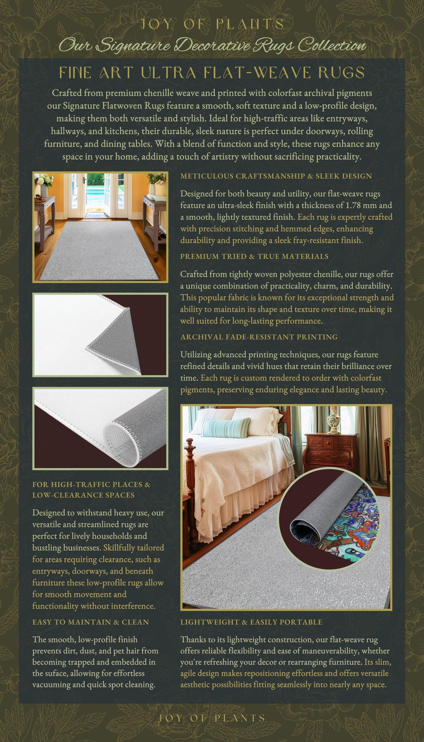 a brochure for a carpet cleaning company