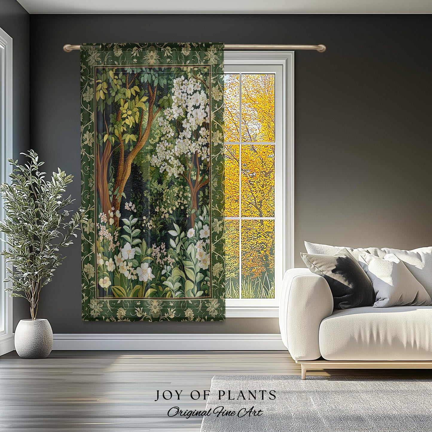 Wildflower Meadow Botanical Curtains Fairy Inspired Bedroom | Cottagecore Folklore Decor Ethereal Aesthetic Bohemian Fairycore Drapes Boho