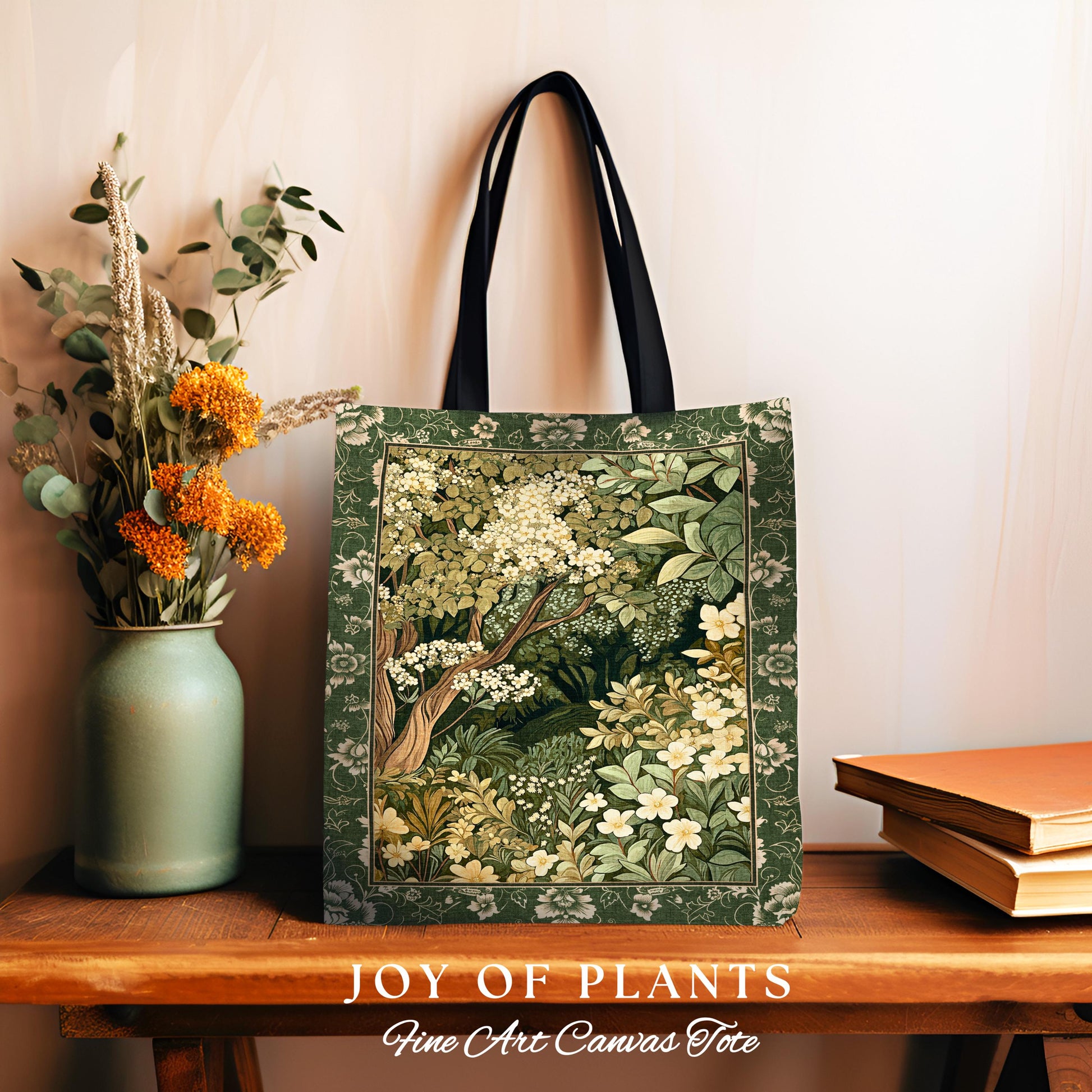 Soft Aesthetics Folklore Tote Bag | Fairy Inspired Style Cozy Cottagecore Accessory Ethereal Nature Aesthetic Sage Green Indie Woven Tote |
