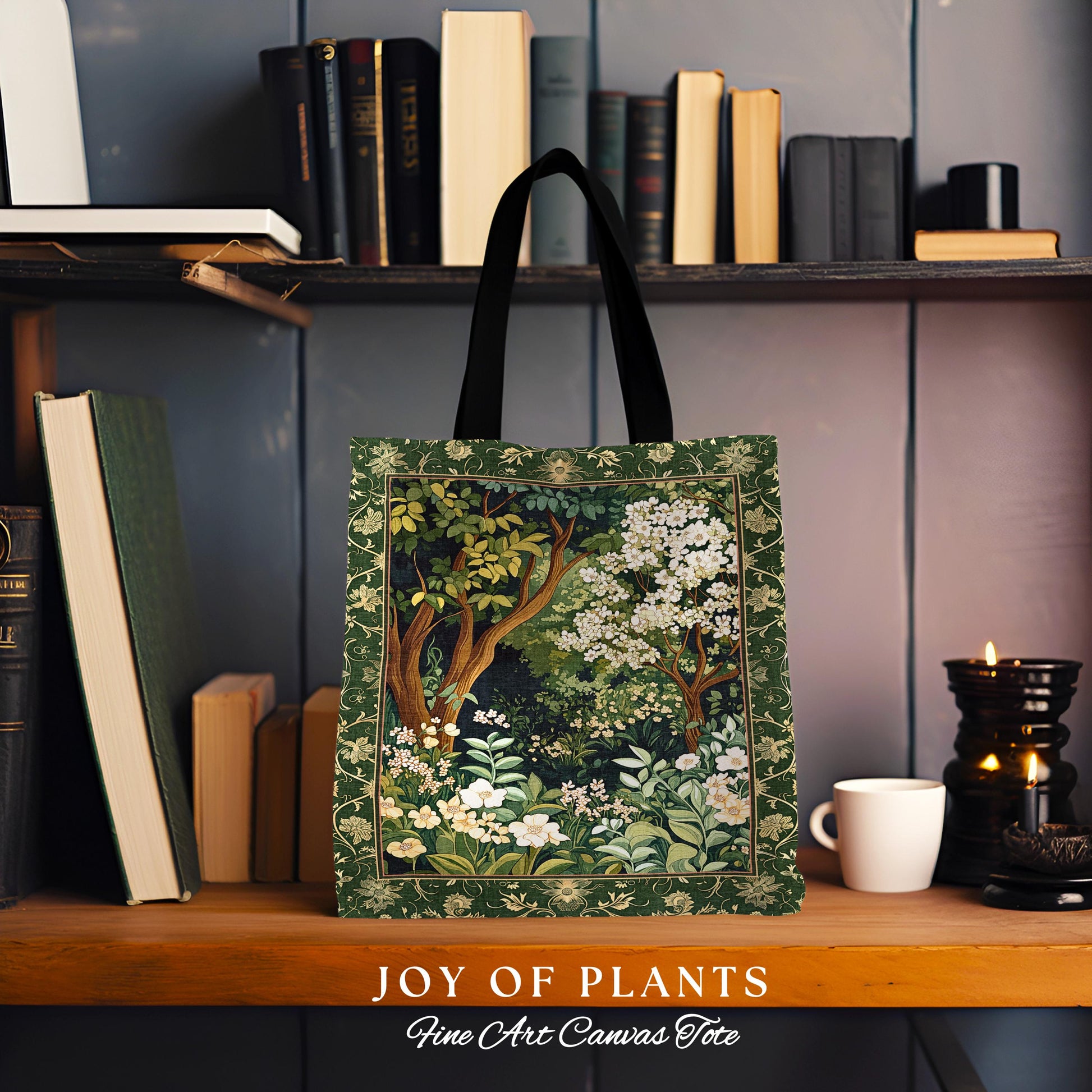 Wildflower Meadow Botanical Tapestry Bag Fairy Inspired Style Cottagecore Folklore Tote Bag Ethereal Aesthetic Bohemian Fairycore Accessory
