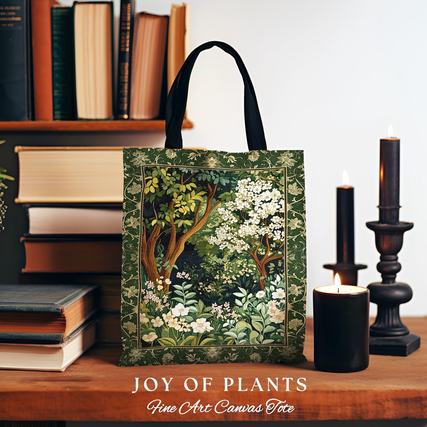 Wildflower Meadow Botanical Tapestry Bag Fairy Inspired Style Cottagecore Folklore Tote Bag Ethereal Aesthetic Bohemian Fairycore Accessory