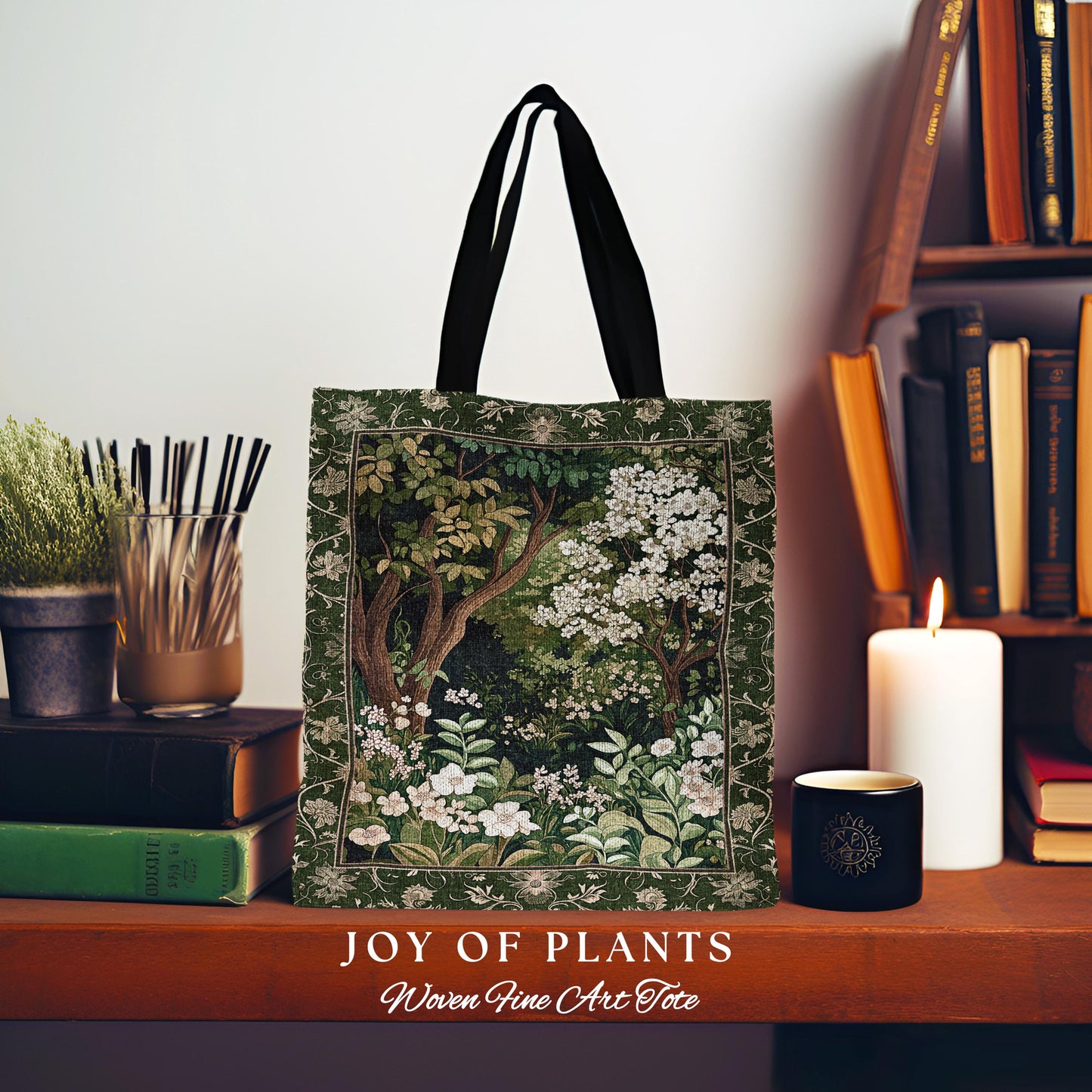 Wildflower Meadow Botanical Tapestry Bag Fairy Inspired Style Cottagecore Folklore Tote Bag Ethereal Aesthetic Bohemian Fairycore Accessory