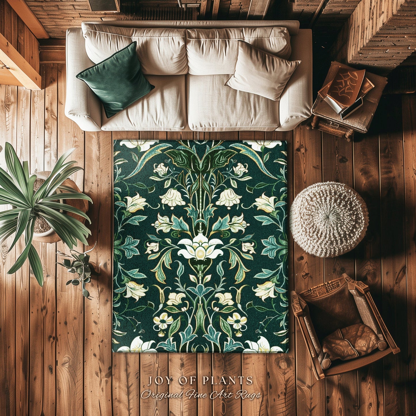 Soft Floral Dark Teal Accent Rug | Boho Botanical Cottagecore Bedroom Decor Jade Green Vintage Fairycore Whimsical Bedroom Elegant Aesthetic