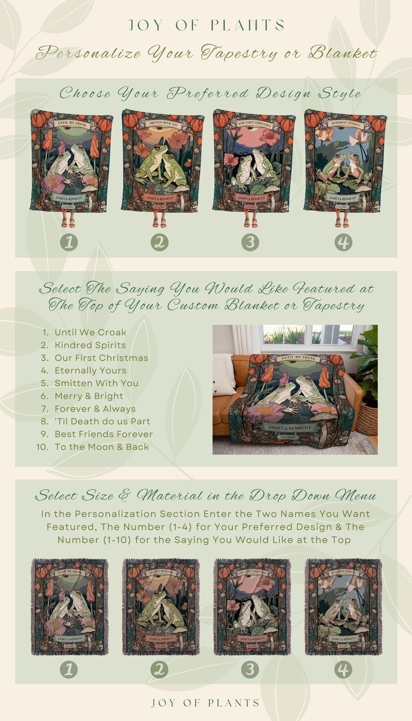 Frog Lovers Tapestry Retro | Until We Croak Blanket Woven Anniversary Custom Name Blanket Frog Funny Tapestry Frog & Toad Vintage Room Decor