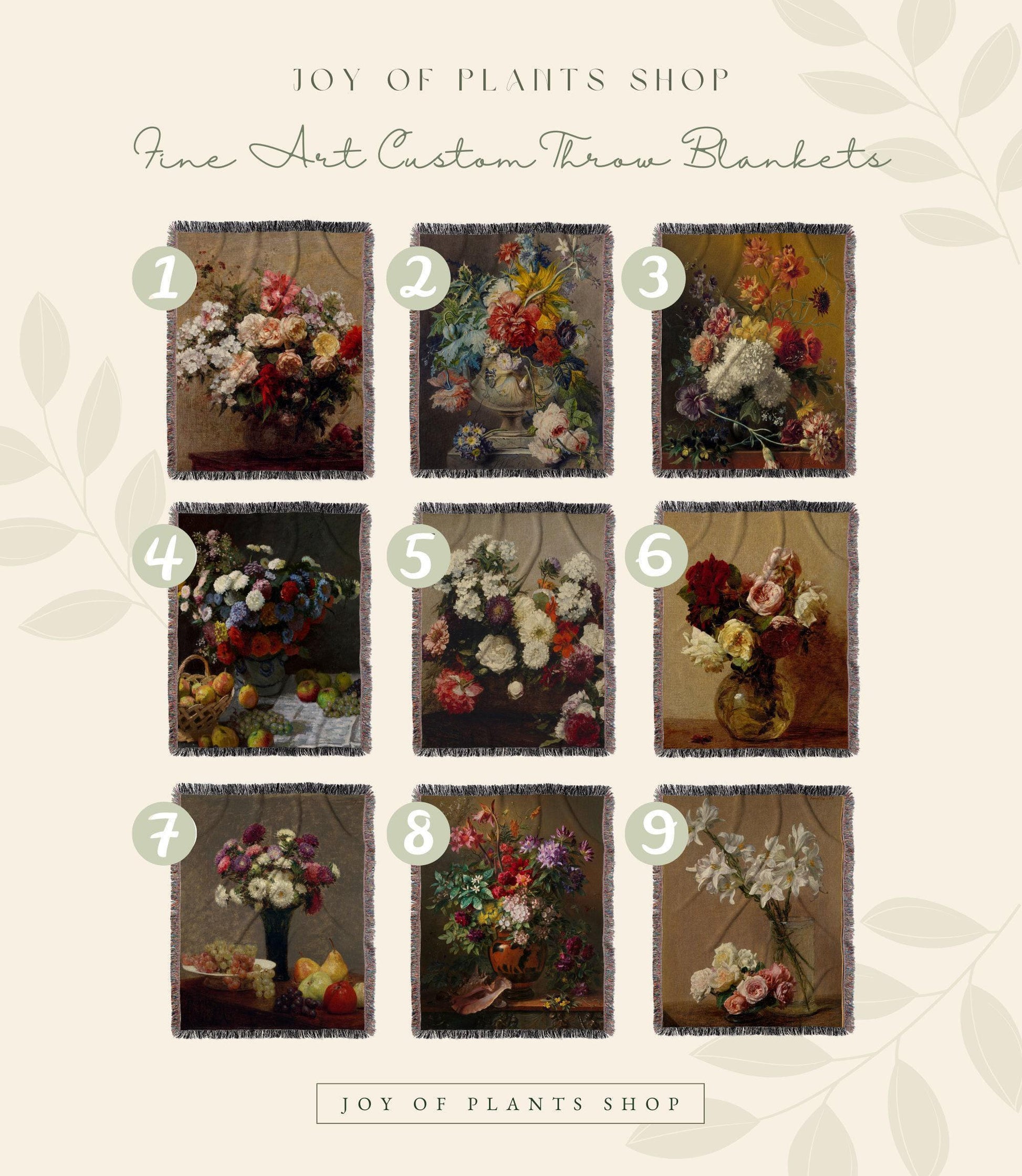 Vintage Floral Woven Blanket | Dark Cottagecore Decor Woven Throw Blanket | Victorian Gothic Decor Woven Tapestry Vintage Throw Blanket Goth