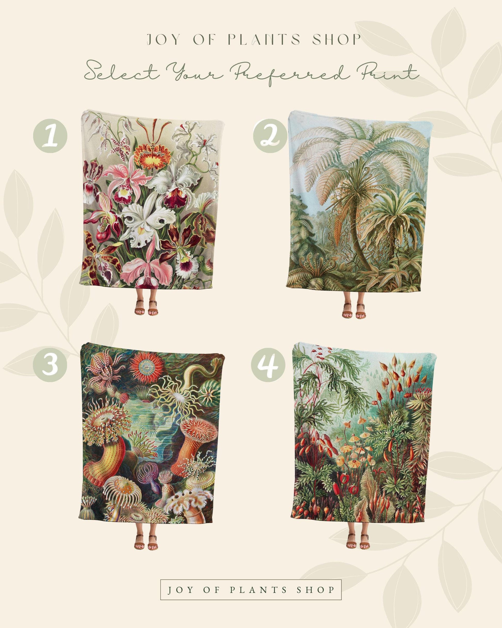 Maximalist Woven Tapestry | Orchid Flower Woven Blanket Vintage Art | Woven Throw Blanket | Vintage Floral Woven Blanket Maximalist Decor |