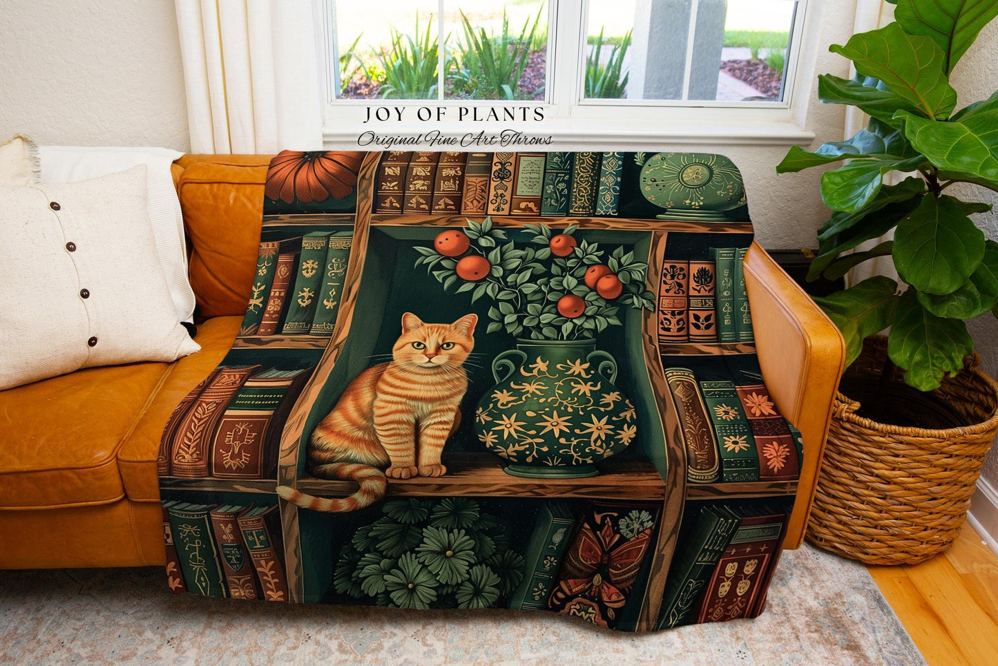 Rustic Aesthetic Bookshelf Tapestry | Medieval Wall Hanging Botanical Home Decor Victorian Goth Woodland Blanket Whimsigothic Reading Corner