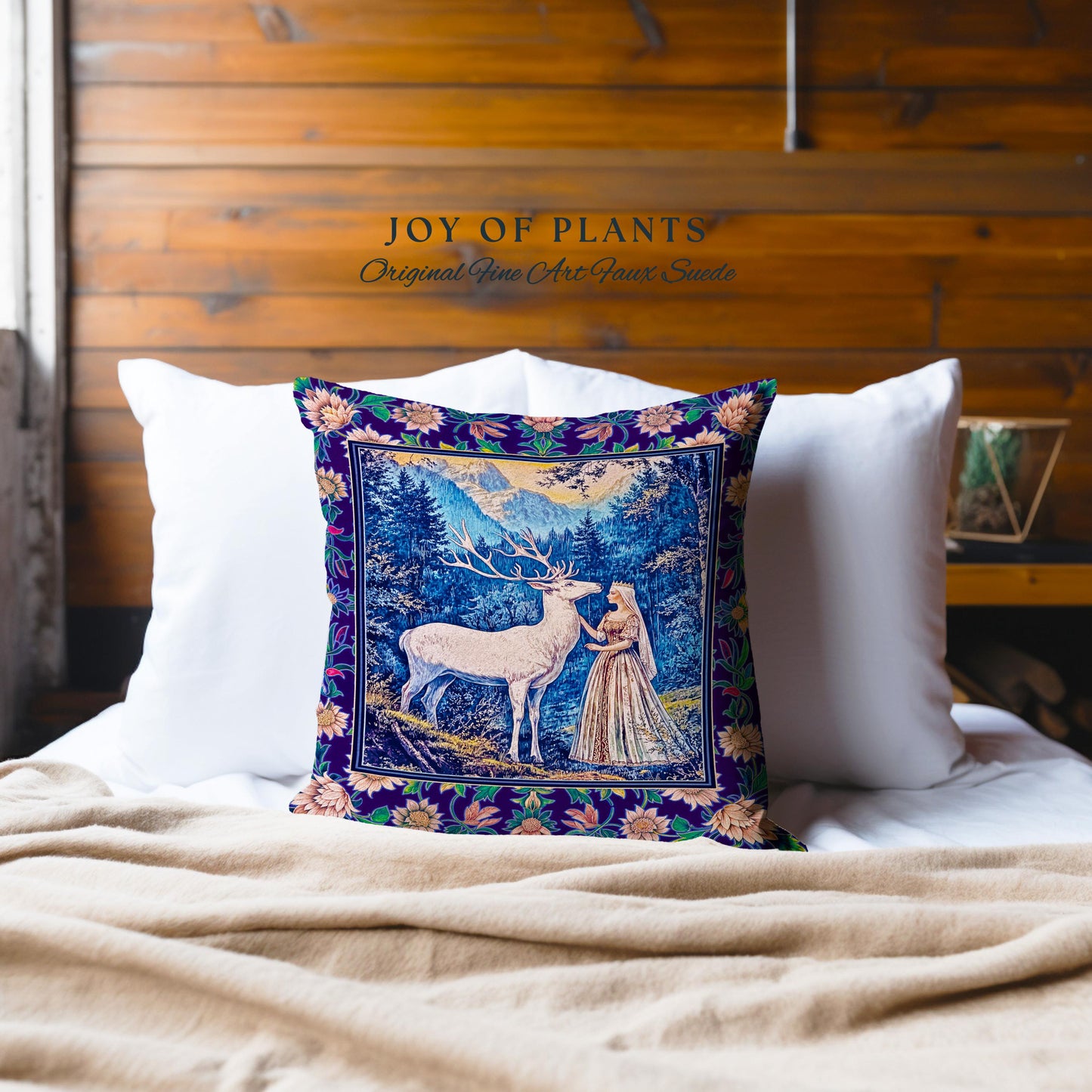 Woodland Renaissance Rustic Tapestry Pillow Decorative Throw Cushion