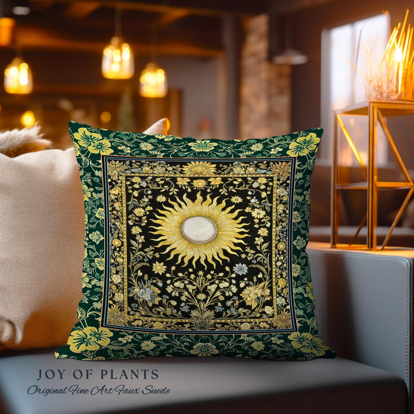 Boho Tarot Sun Tapestry Pillow Decorative Throw Cushion