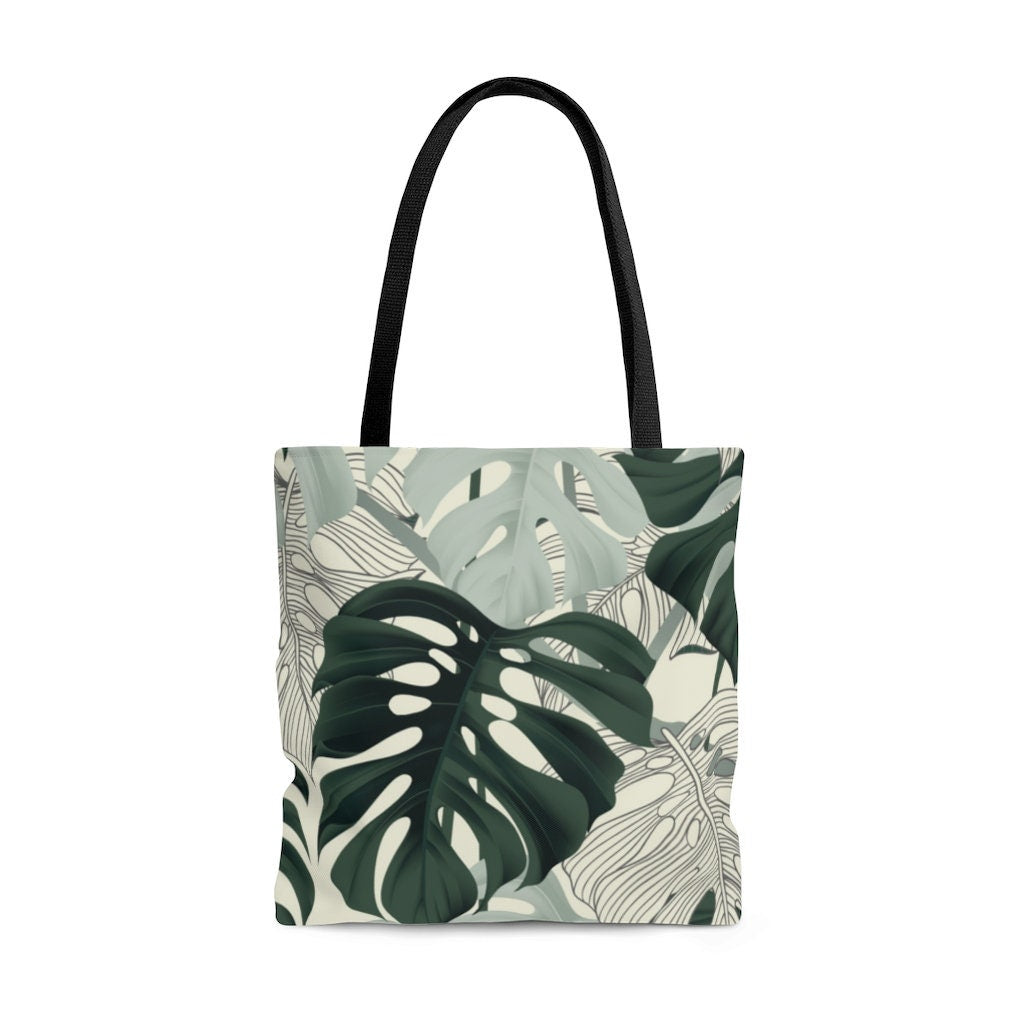 Monstera Plant Lovers Tote Bag | Plant Lady Gift | Monstera Plant Tote | Plant Lady Gift Botanical Tote Bag | Monstera Plant Mom Gift |