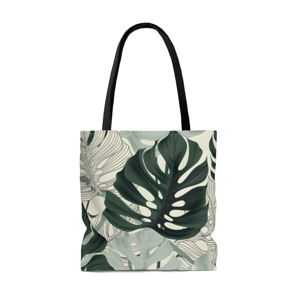 Monstera Plant Lovers Tote Bag | Plant Lady Gift | Monstera Plant Tote | Plant Lady Gift Botanical Tote Bag | Monstera Plant Mom Gift |