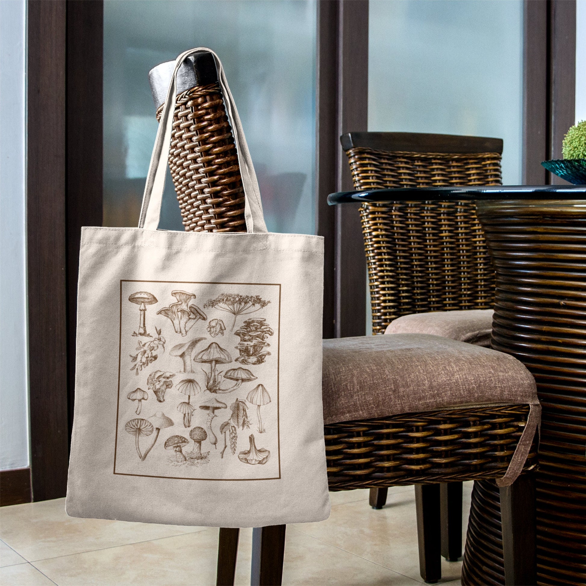 Mushroom Tote Bag | Mushroom Bag | Mushroom Tote | Tote Bag Aesthetic | Canvas Tote Bag Aesthetic Cottagecore | Messenger Bag School |