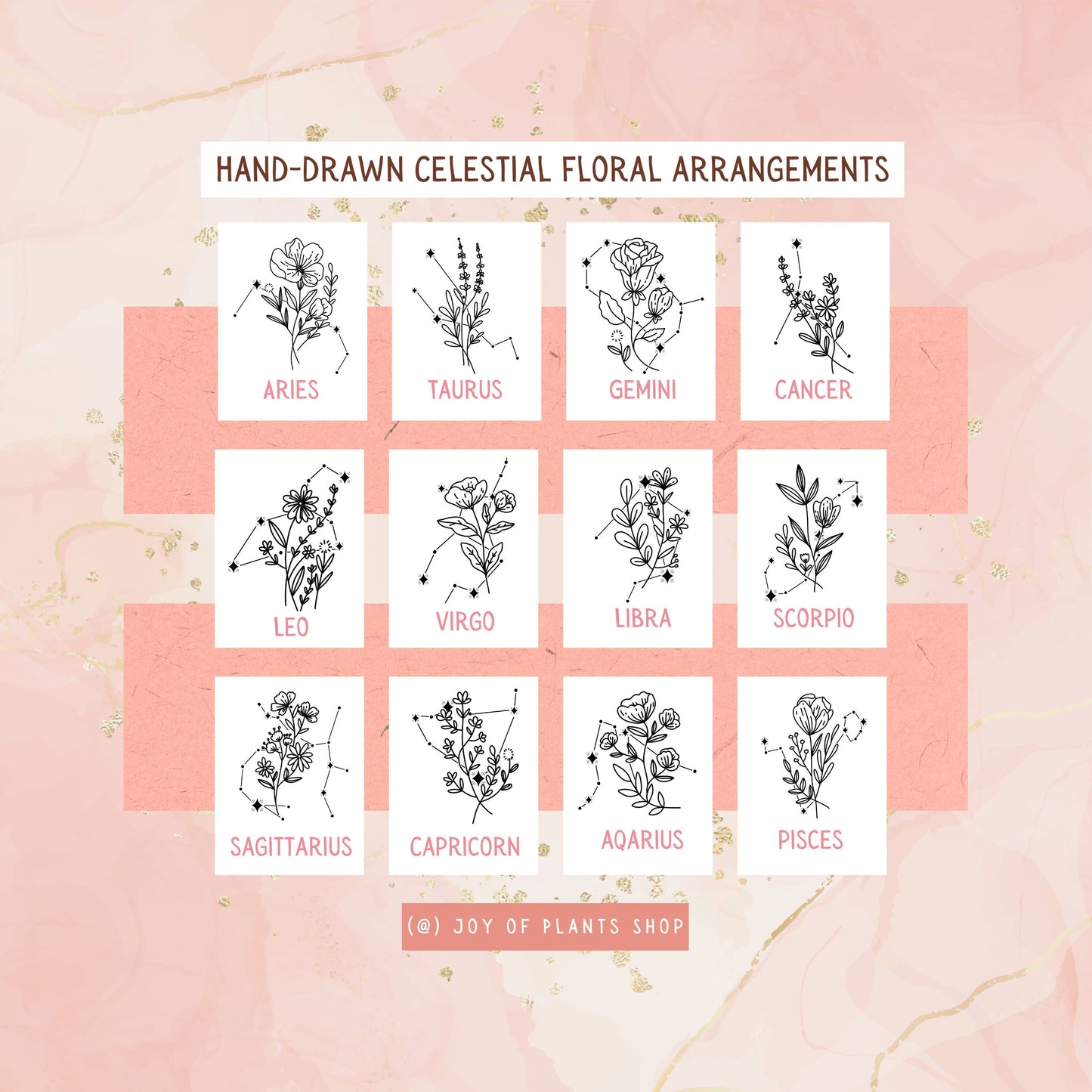 Celestial Birth Month Flower | Personalized Journal For Women | Celestial Wedding | Bridesmaid Gift Ideas | Aesthetic Journal Custom Gift |