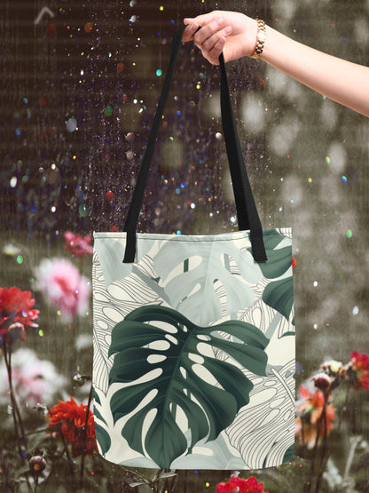 Plant Lovers Tote Bag | Plant Lady Gift | Monstera Plant Tote Bag | Plant Lady Gift Botanical Tote Bag | Monstera Plant Mom Tote Bag Gift |