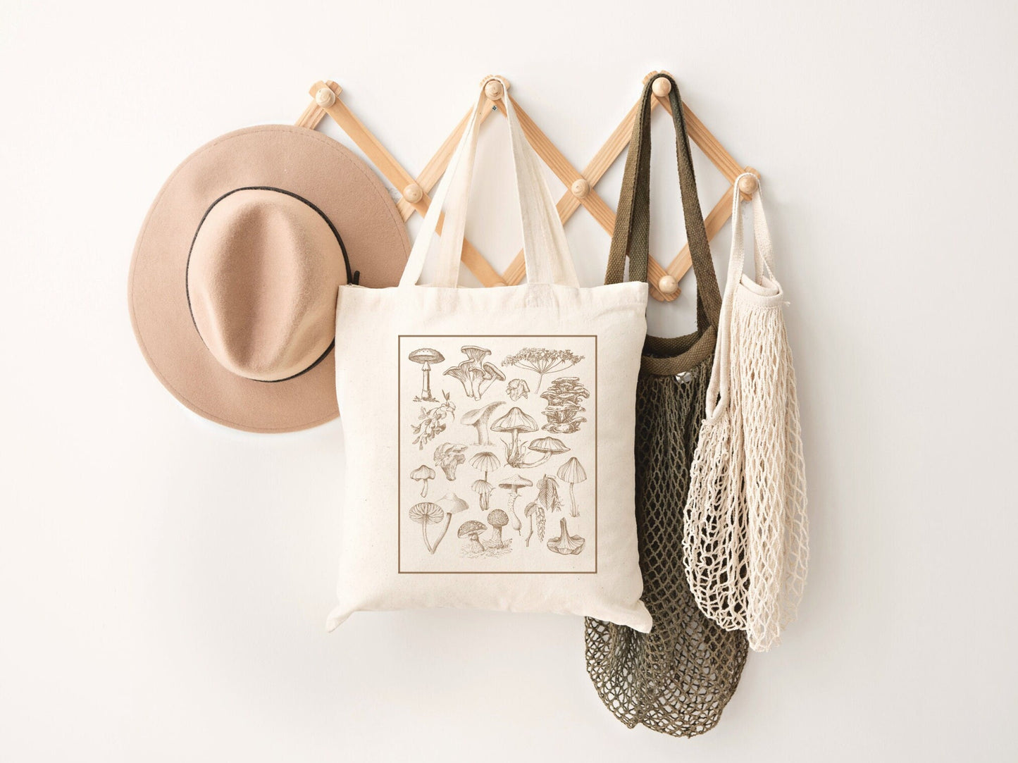 Mushroom Tote Bag | Mushroom Bag | Mushroom Tote | Tote Bag Aesthetic | Canvas Tote Bag Aesthetic Cottagecore | Messenger Bag School |