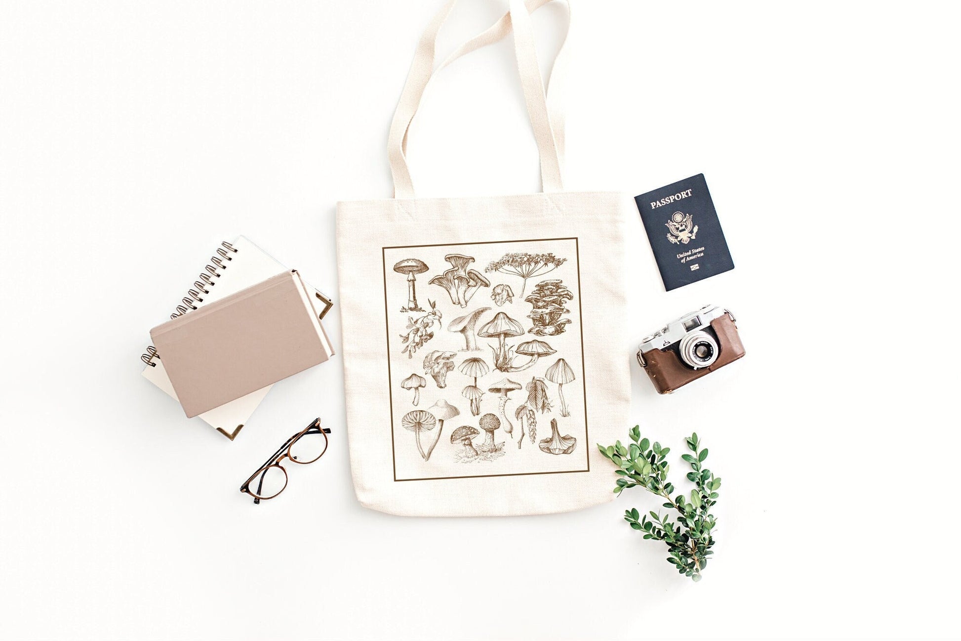 Mushroom Bag | Mushroom Tote | Tote Bag Aesthetic | Mushroom Tote Bag | Canvas Tote Bag Aesthetic | Cottage Core | Messenger Bag School |