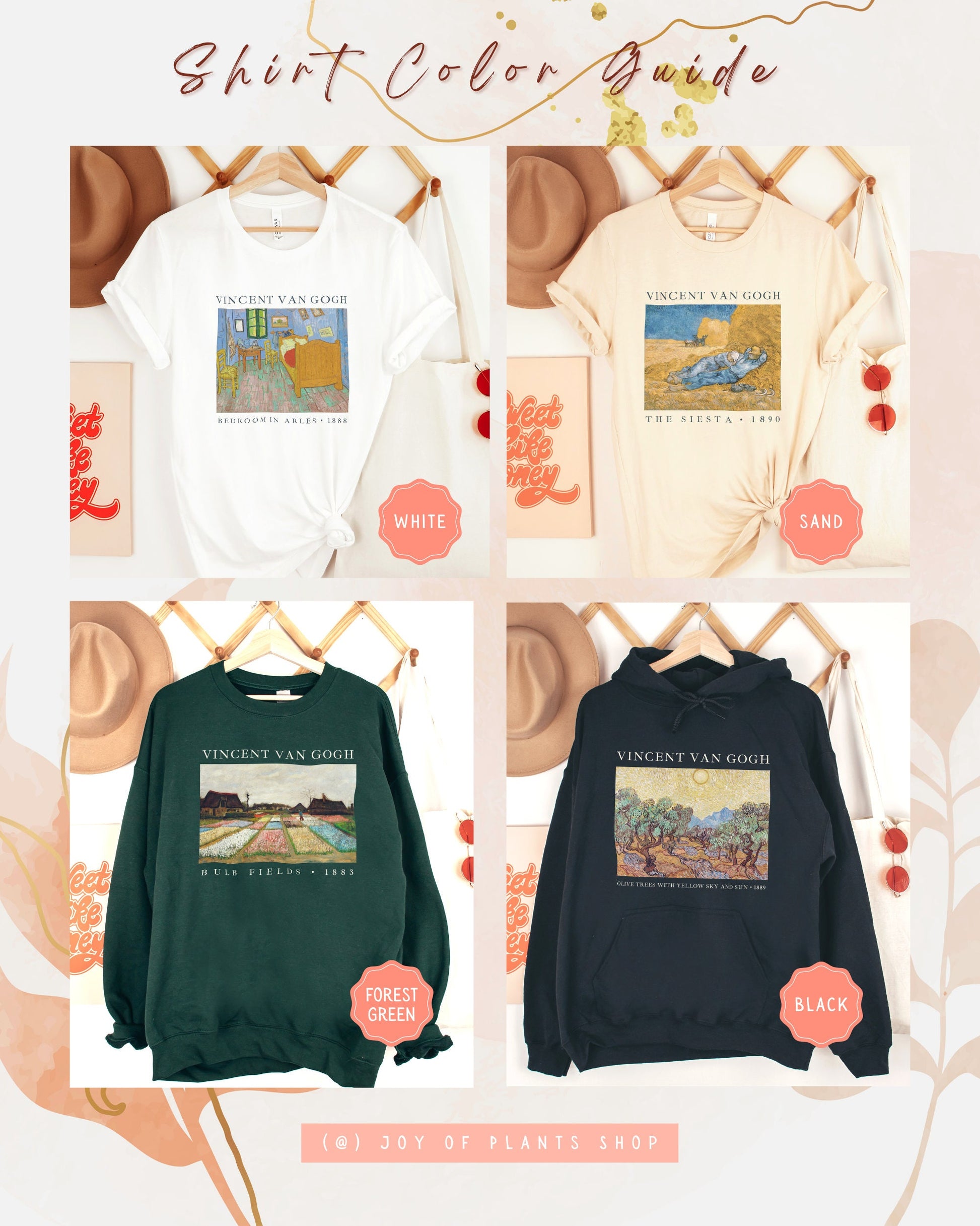 Van Gogh Print | Vintage Art Sweatshirt | Artist Aesthetic Clothing | Van Gogh Painting | Indie Womens Clothes | Sweatshirt, TShirt & Hoodie