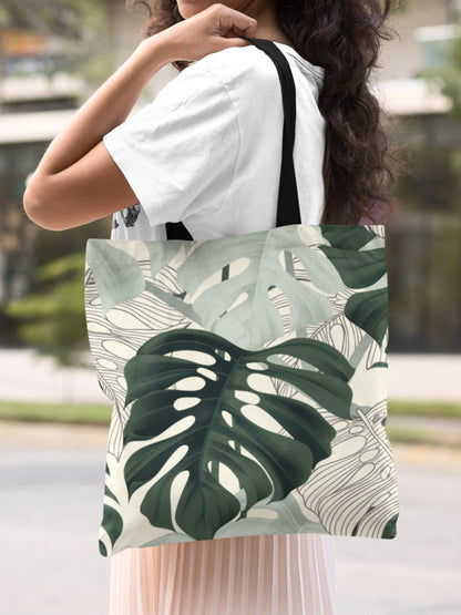 Monstera Plant Lovers Tote Bag | Plant Lady Gift | Monstera Plant Tote | Plant Lady Gift Botanical Tote Bag | Monstera Plant Mom Gift |