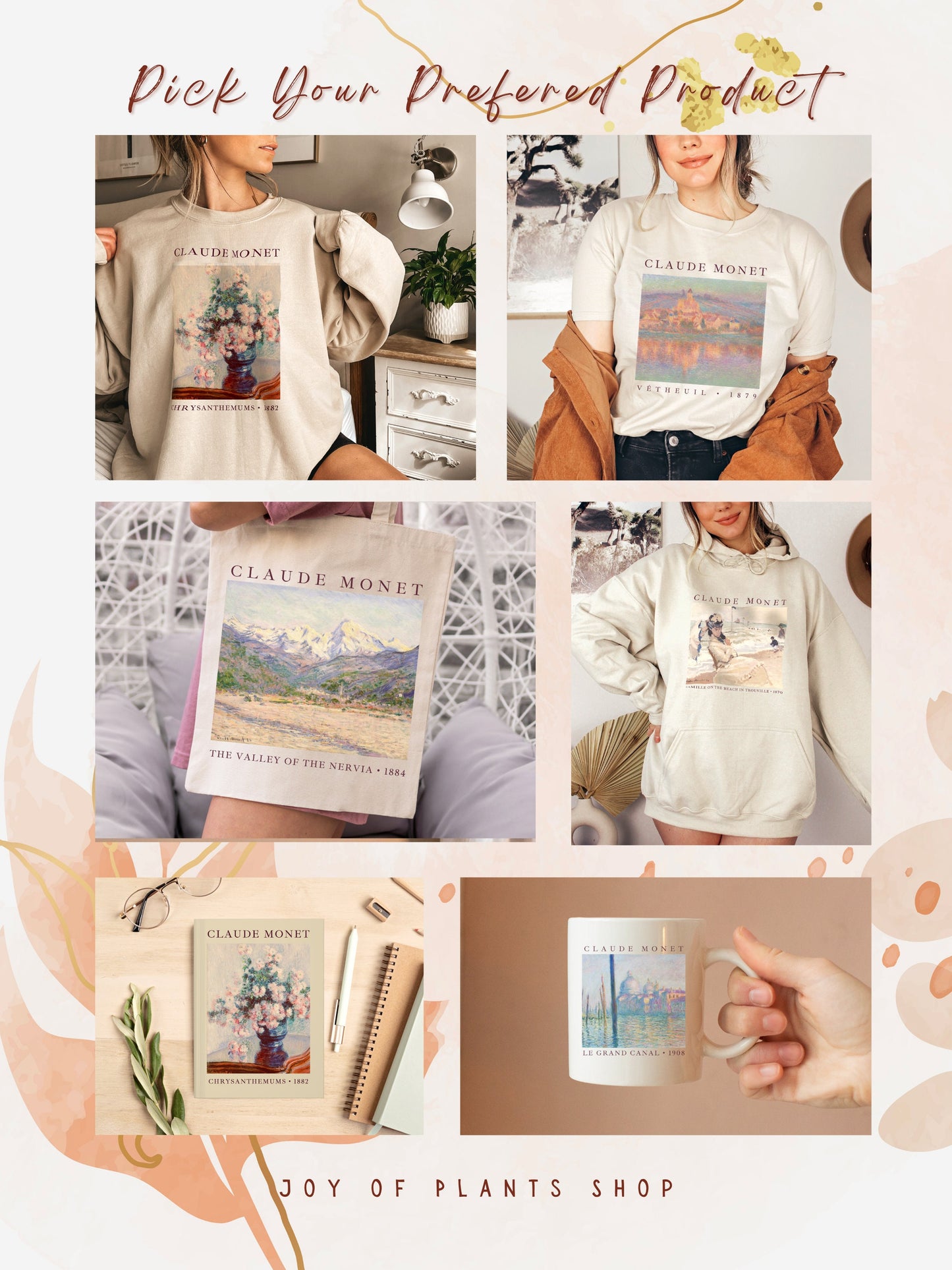 Aesthetic Claude Monet Shirt | Monet Sweatshirt | Monet Painting Art History T Shirts | Artsy 90s Aesthetic Sweatshirt Claude Monet Painting