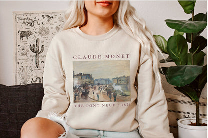 90s Aesthetic Monet Shirt | Monet Sweatshirt | Monet Painting Art History T Shirts | Artsy Academia Aesthetic Sweatshirt Claude Monet Tshirt