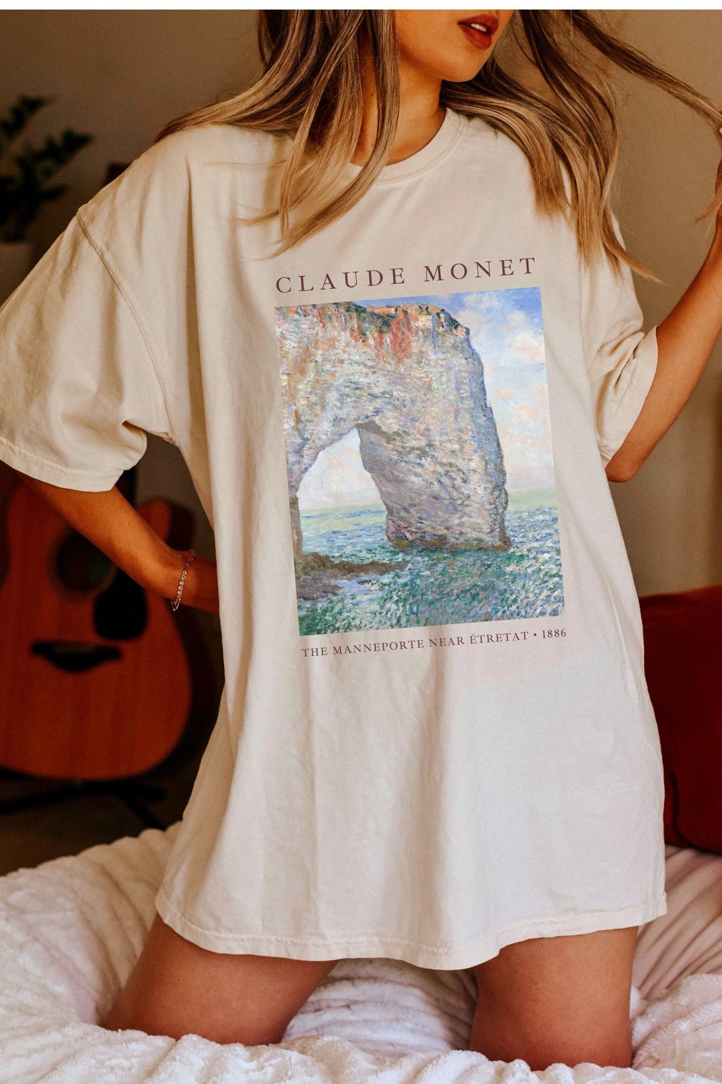 Aesthetic Claude Monet Shirt | Monet Sweatshirt | Monet Painting Art History T Shirts | Artsy 90s Aesthetic Sweatshirt Claude Monet Painting