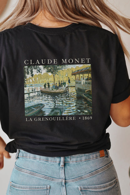 Dark Academia Art Shirt | Monet Sweatshirt | Monet Painting Art History T Shirts | Artsy Aesthetic Sweatshirt | Claude Monet Painting Tshirt