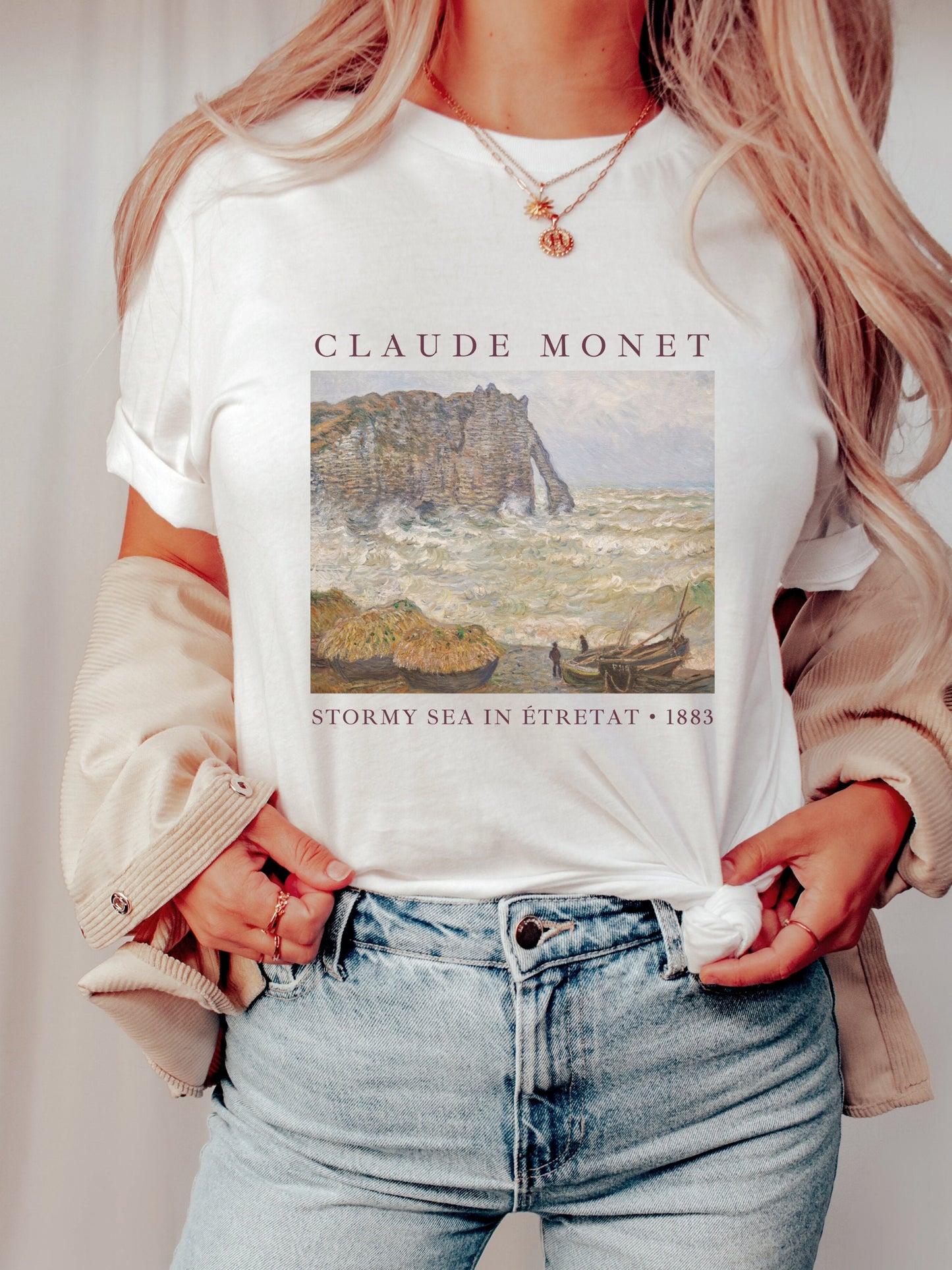 90s Aesthetic Monet Shirt | Monet Sweatshirt | Monet Painting Art History T Shirts | Artsy Academia Aesthetic Sweatshirt Claude Monet Tshirt