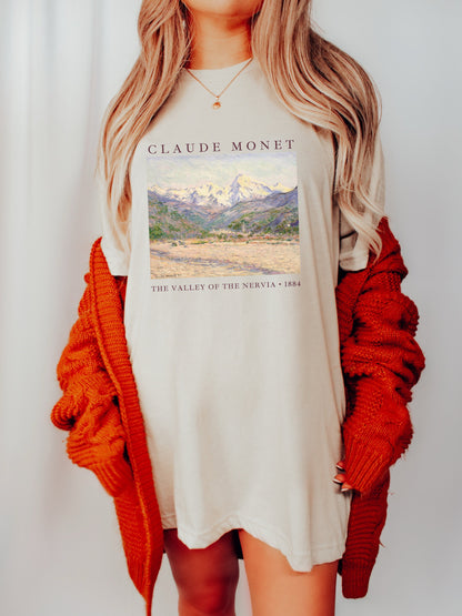 90s Aesthetic Monet Shirt | Monet Sweatshirt | Monet Painting Art History T Shirts | Artsy Academia Aesthetic Sweatshirt Claude Monet Tshirt