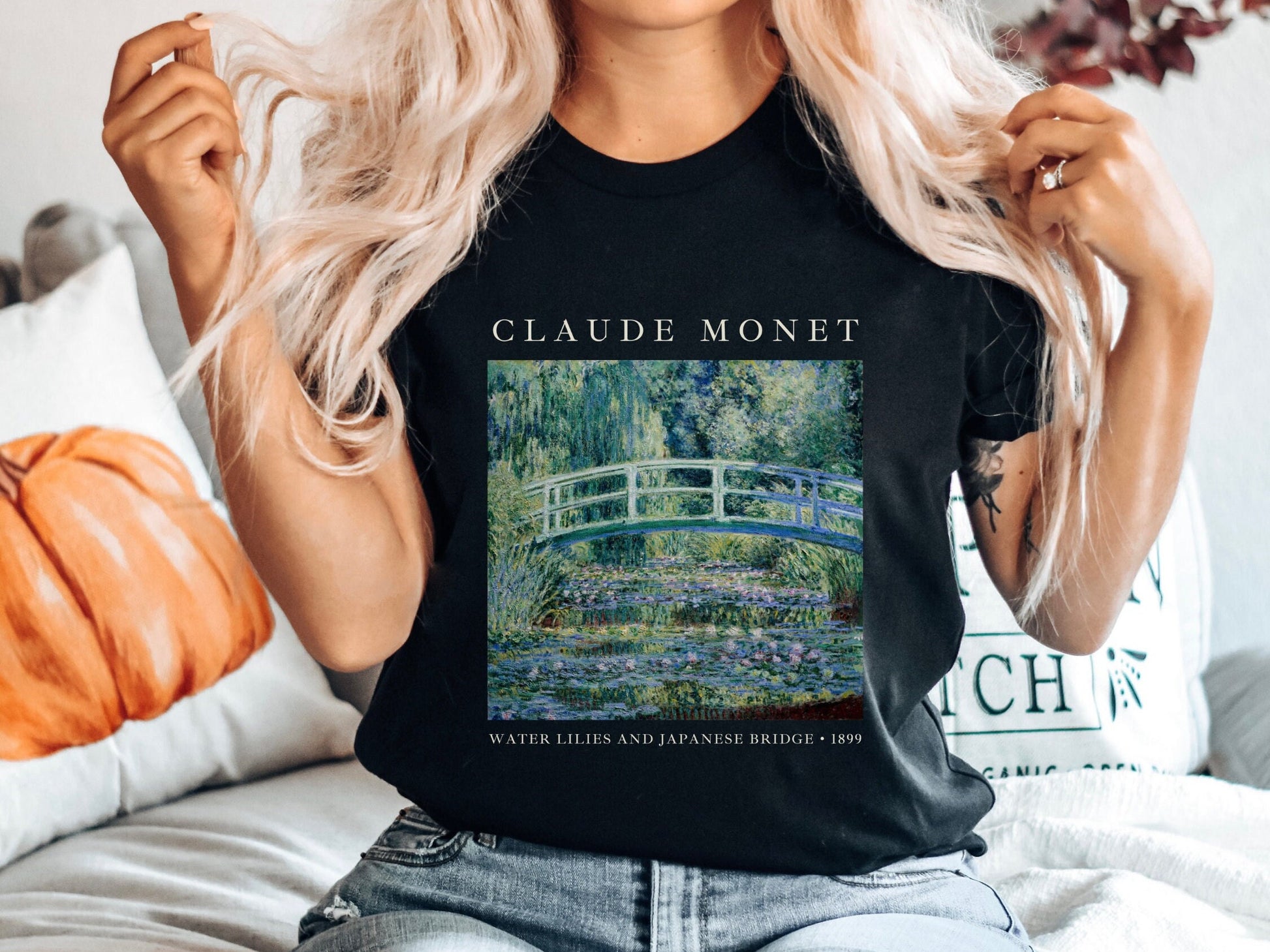 Aesthetic Claude Monet Shirt | Monet Sweatshirt | Monet Painting Art History T Shirts | Artsy 90s Aesthetic Sweatshirt Claude Monet Painting