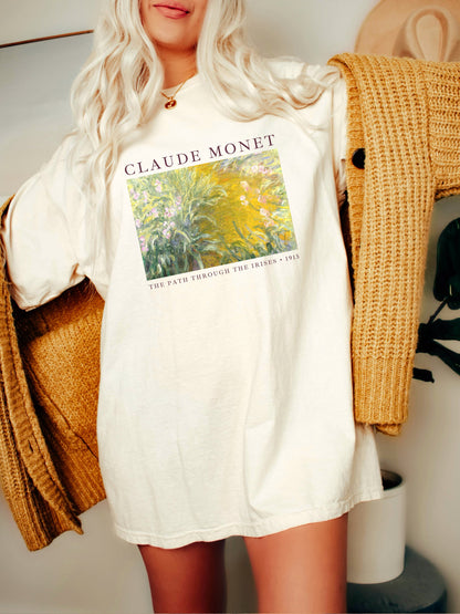 Claude Monet Water Lilies Painting | Famous Art Shirt | Monet Sweatshirt | Art History T Shirts | Artsy 90s Aesthetic | Monet Water Lilies |