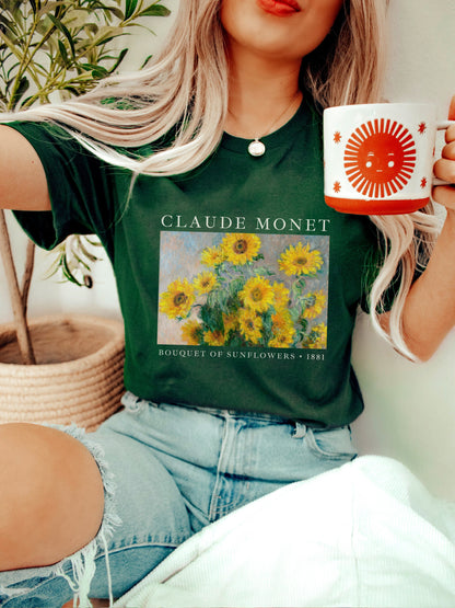 Claude Monet Water Lilies Painting | Famous Art Shirt | Monet Sweatshirt | Art History T Shirts | Artsy 90s Aesthetic | Monet Water Lilies |