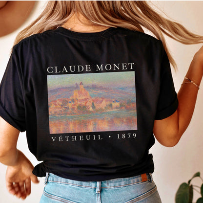 Camille on the Beach | Vintage Monet Sweatshirt | Monet Painting Art History T Shirts | Artsy 90s Aesthetic Sweatshirt Claude Monet Painting