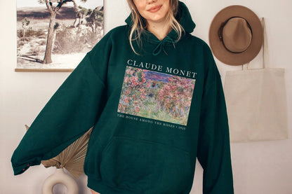 Camille on the Beach | Vintage Monet Sweatshirt | Monet Painting Art History T Shirts | Artsy 90s Aesthetic Sweatshirt Claude Monet Painting