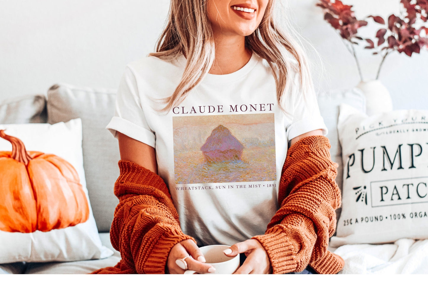 Camille on the Beach | Vintage Monet Sweatshirt | Monet Painting Art History T Shirts | Artsy 90s Aesthetic Sweatshirt Claude Monet Painting