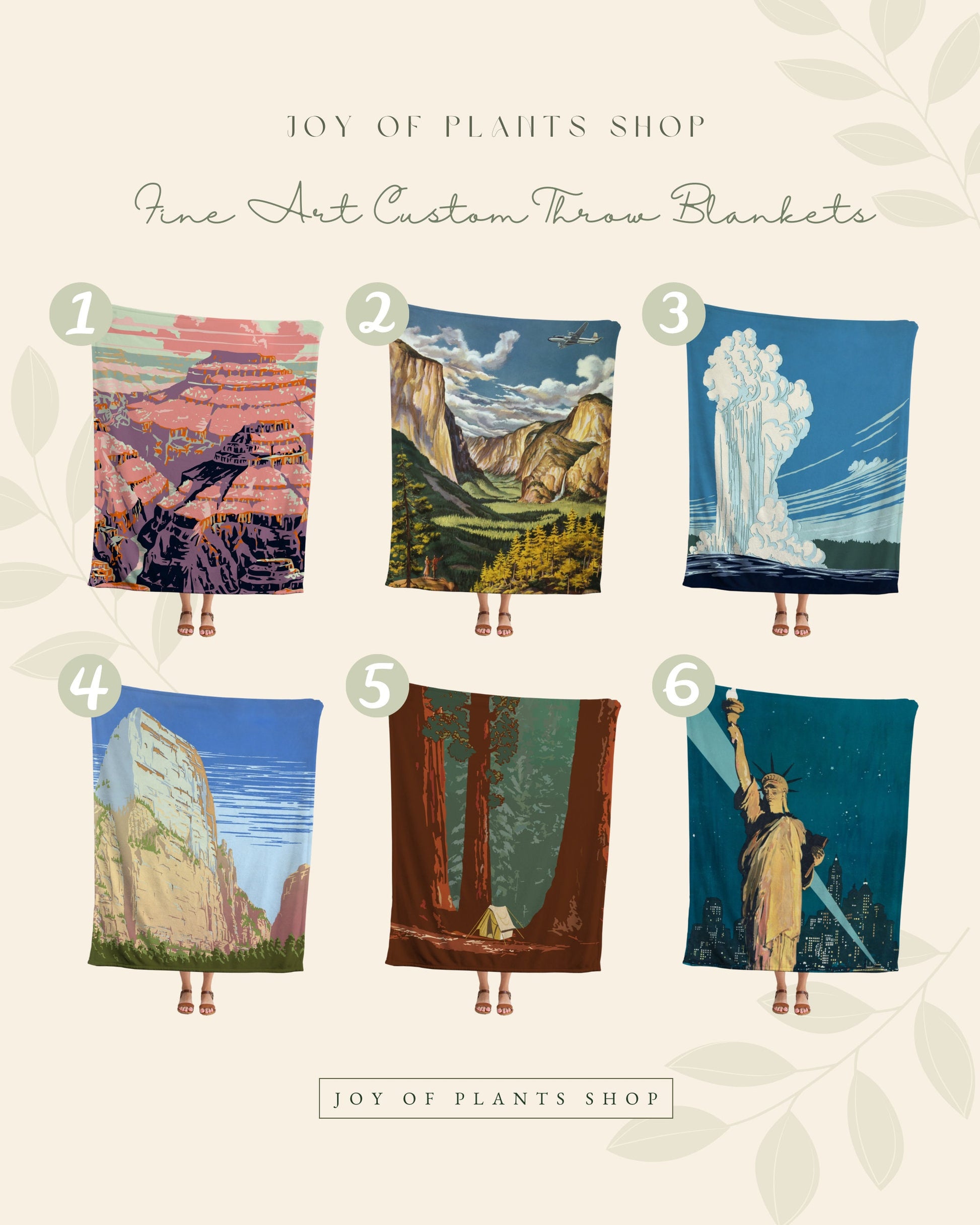 Yosemite National Park Poster Blanket Woven | Tapestry as National Park Poster | Vintage Travel Poster | Vintage Travel Poster Tapestry |