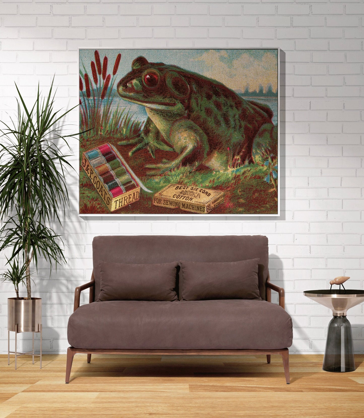 Vintage Toad Blanket Woven | Frog Tapestry Woven | Couch Blanket Woven | Aesthetic Tapestry Cottagecore Decor | Frog and Toad Woven Tapestry