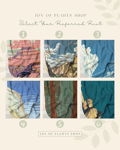 National Park Poster Blanket Woven | Tapestry as National Park Poster | Sequoia National Park Poster | Vintage Travel Poster Woven Tapestry