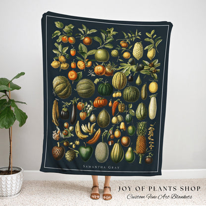 Fall Aesthetic Tapestry Personalized | Autumn Aesthetic Botanical Wall Hanging Woven | Cottagecore Decor Vintage Garden Aesthetic Tapestry