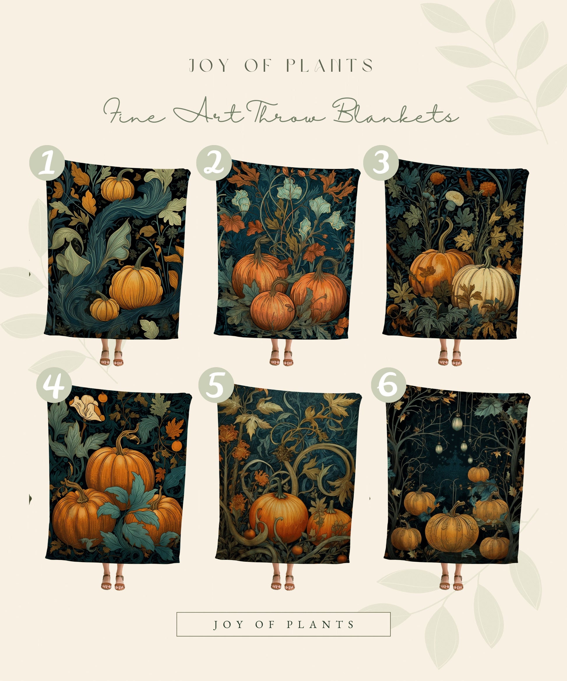 Halloween Pumpkin Aesthetic Blanket Woven | Pumpkin Season Autumn Decor Vintage Tapestry | Woven Wall Hanging Tapestry Halloween Art Gothic