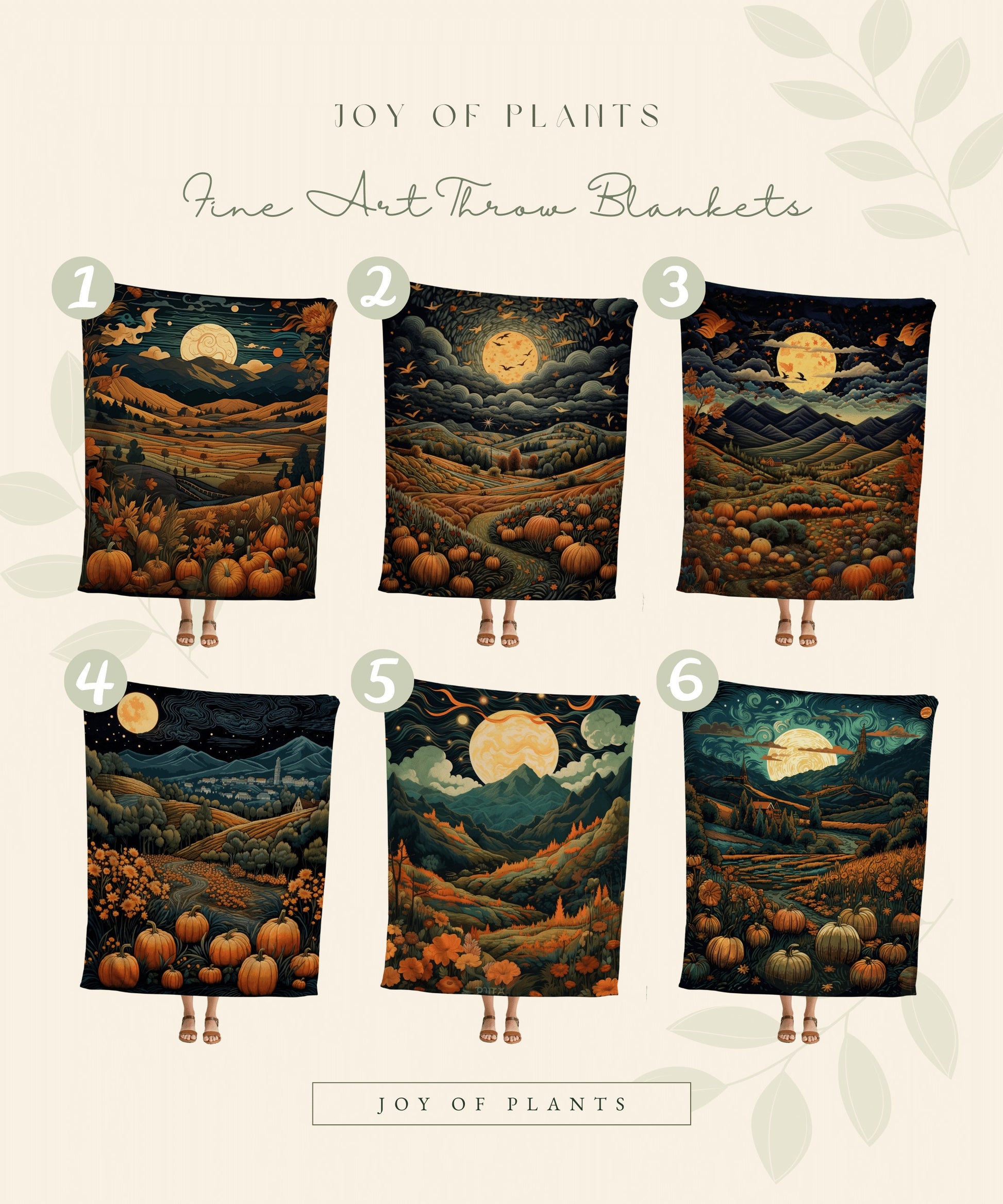 Pumpkin Patch Aesthetic Decor Blanket Woven | Pumpkin Season Autumn Decor Vintage Tapestry | Woven Wall Hanging Tapestry Cozy Art Gothic |