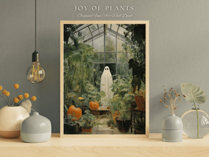 Gardening Ghost Gift for Gardener Plant Lover Gifts Art Prints Art Poster Prints Paintings Fine Art Wall Prints Botanical vintage Halloween