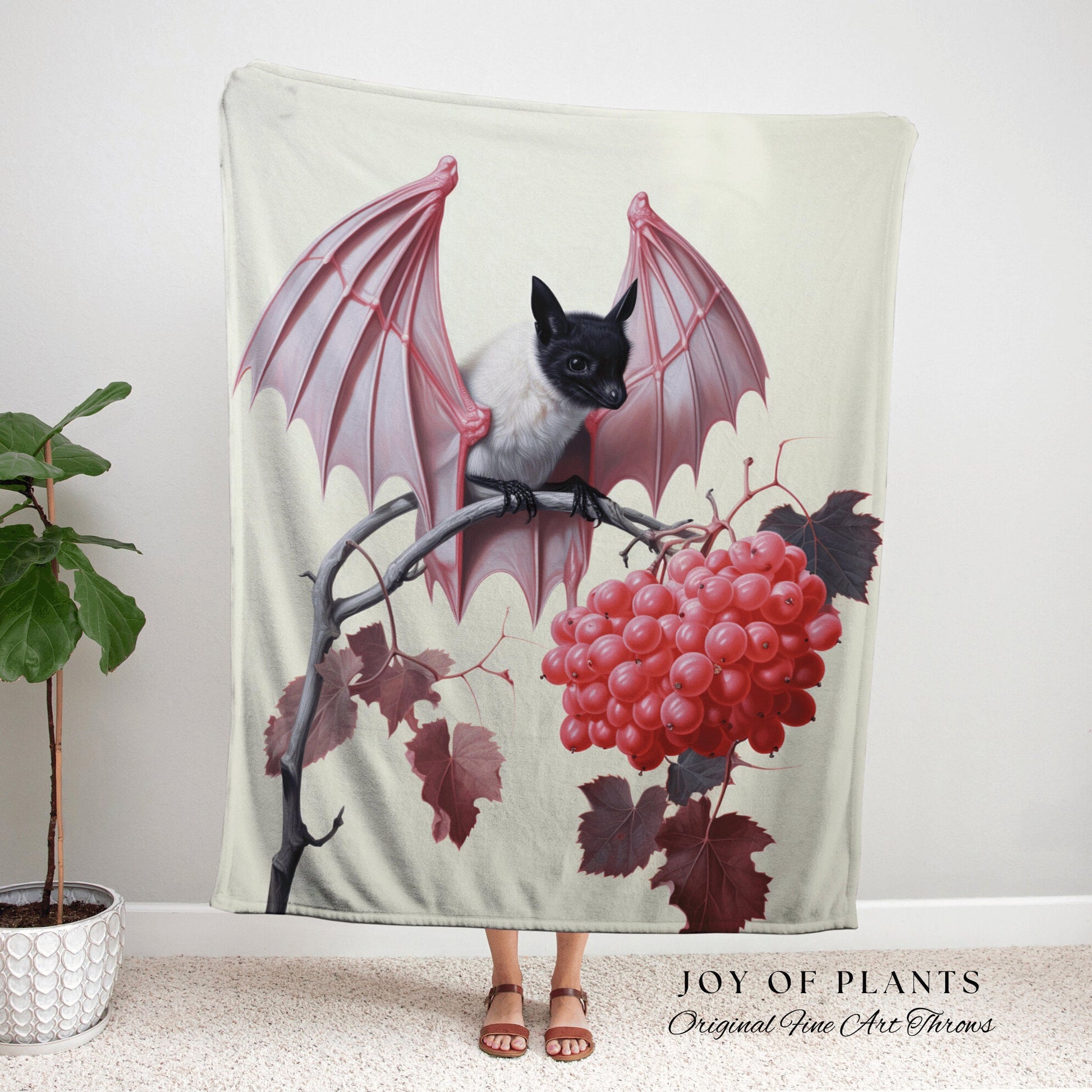 Dark Academia Bat Tapestry Woven | Pastel Pink Dorm Room Decor Gothic Bat Tapestry Woven | Whimsigoth Home Decor Blanket Woven Tapestry Bat