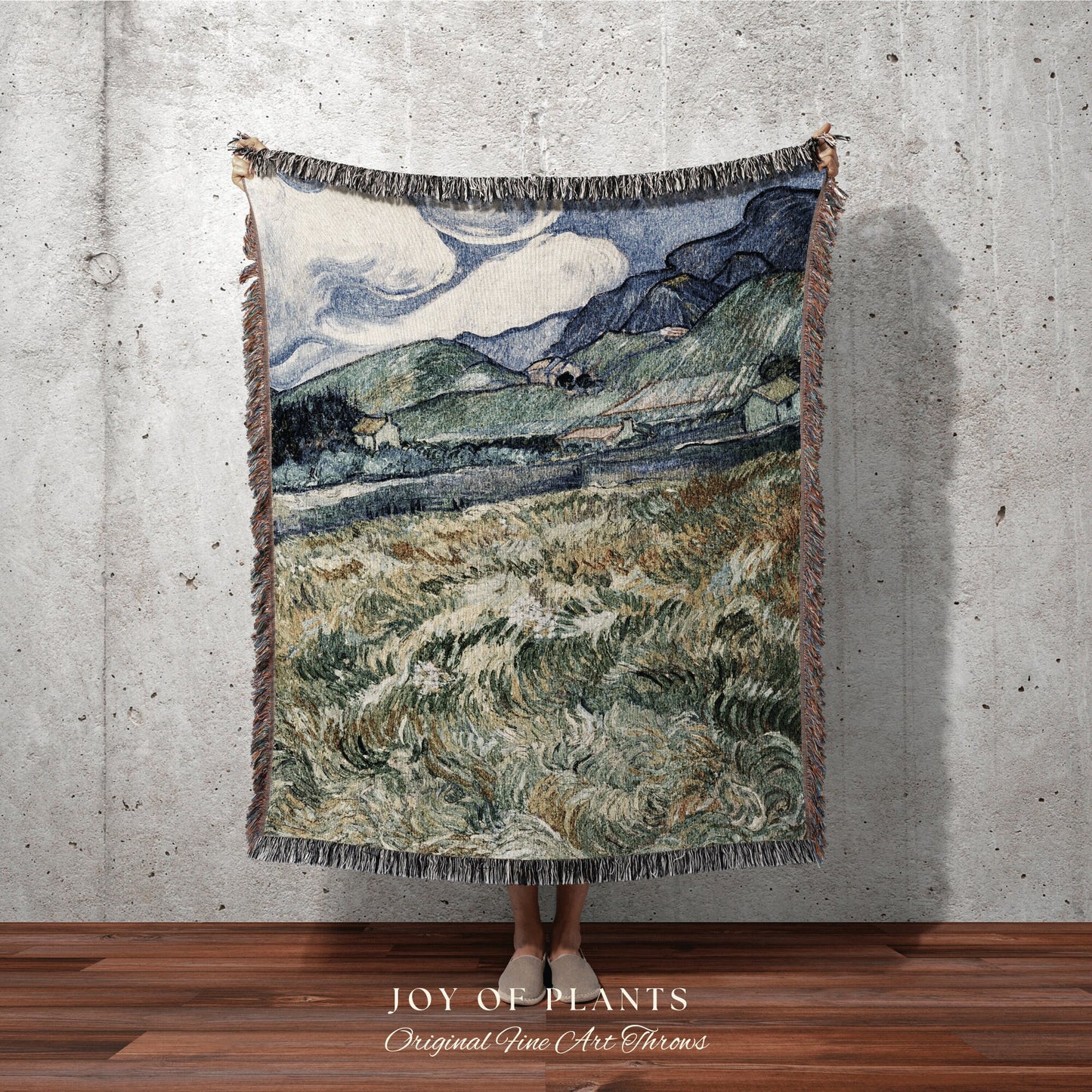 Van Gogh Painting Woven Tapestry | Dark Academia Tapestry Aesthetic | Vincent Van Gogh Woven Blanket | Art Teacher Gift | Custom Art Blanket