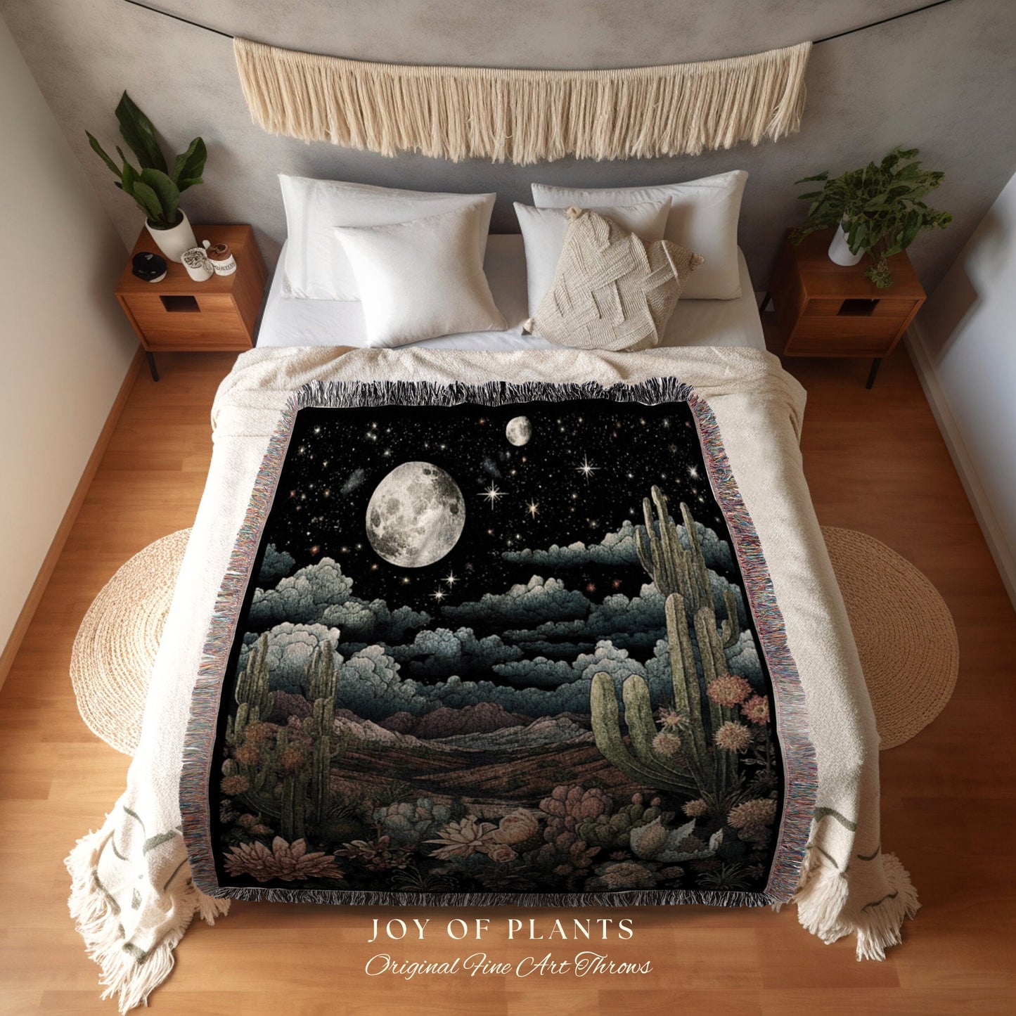 Peony Birth Month Flower Tapestry Southwestern Wall Hanging | Custom November Birthday Gift Woven Blanket Personalized Birth Flower November