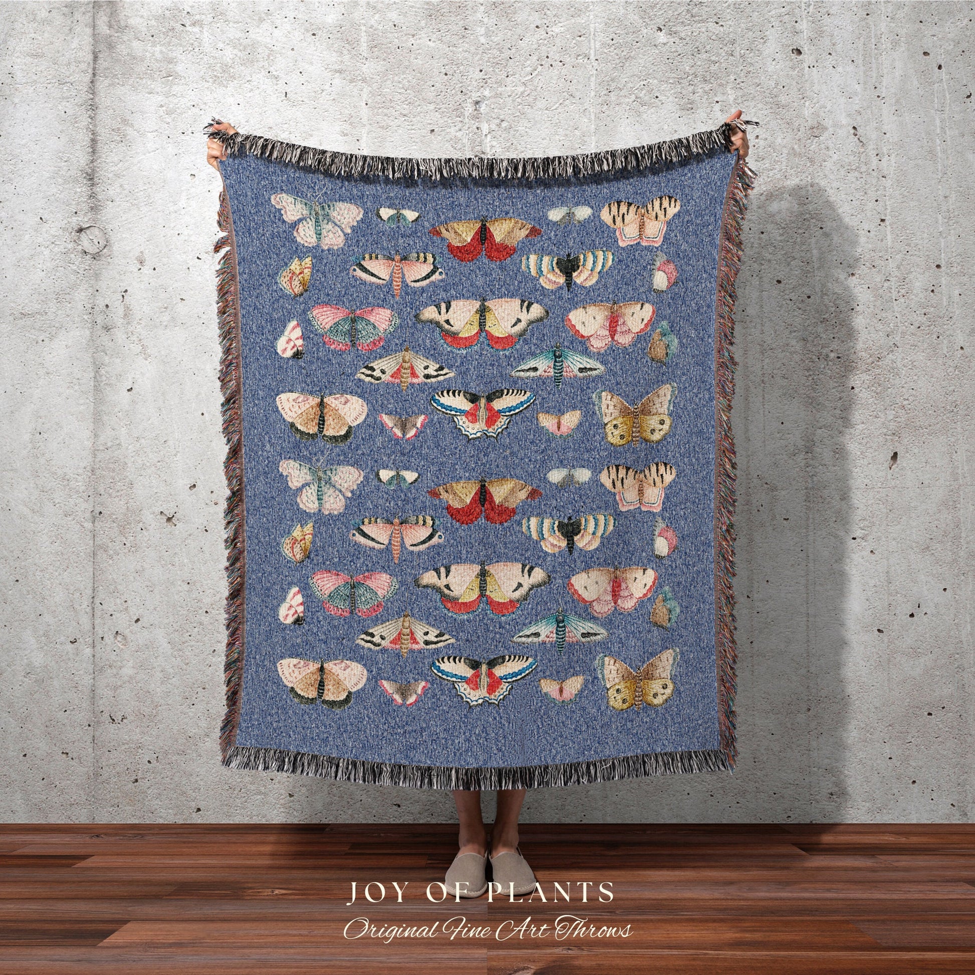 Aesthetic Butterfly Bedding | Vintage Moth Tapestry Celestial Woodland | Butterfly Tapestry Woven Blanket Pastel | Fairycore Decor Butterfly